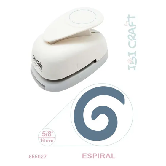 Perforadoras Artísticas Sacabocado 3/4 16mm Elegí 13 Modelos Color Crema Forma de la perforación espiral