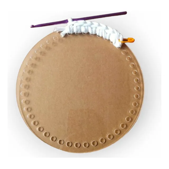Artesanato Disco Aro Para Bordado Crochê 18cm - Un