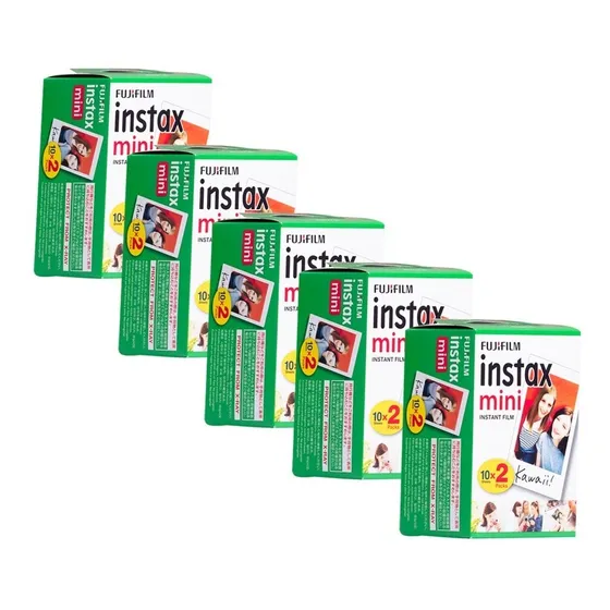 Película Fujifilm Pack X5 Instax Mini 5x20 (12911) Color Blanco