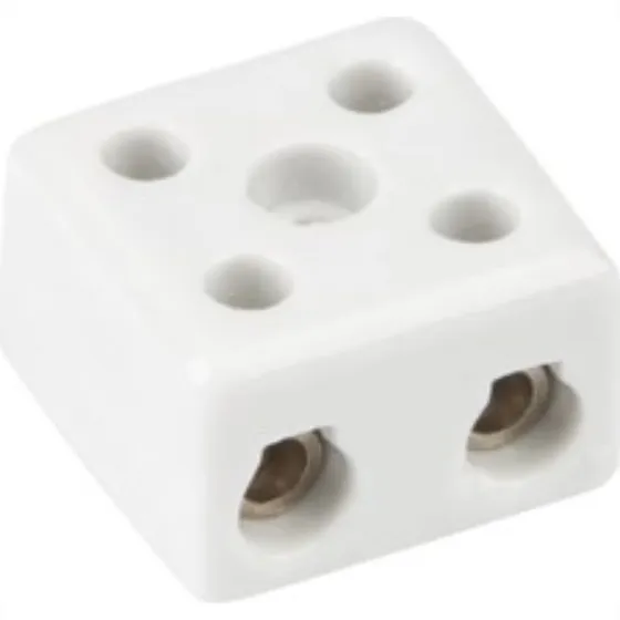 Conector Porcelana Sindal 16mm 2 Bornes 000.3502.pr.b
