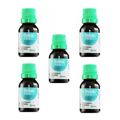 Butox 20ml Kit 5 Uni Veneno P/ Pulgas E Carrapatos Promoção