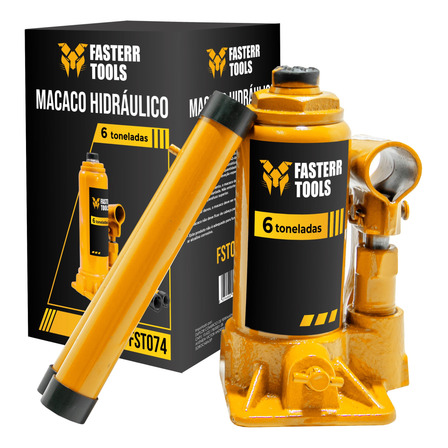 Macaco Hidráulico Garrafa 6 Toneladas Fasterr Tools Macaco Hidráulico Garrafa 6 Toneladas Fasterr Tools