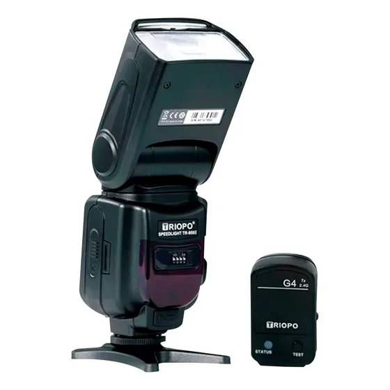 Flash Triopo Speedlight Tr-950 Ii Negro + Radio G4