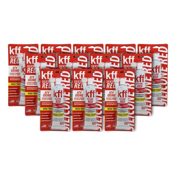 12 Silicones Red Rtv Oxime, Sellador De Juntas Kff, 75gr.