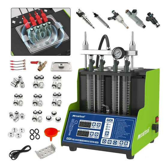 Gdi Laboratorio De Inyectores Tina Gasolina Limpiador Ultrasonico Mrcartool V309