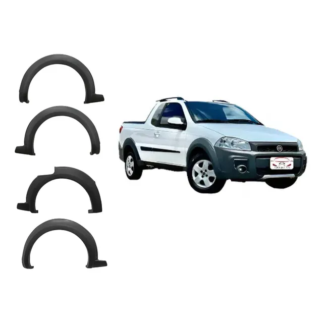 Kit Moldura Vao Roda Strada Working 2014 2015 2016 17 18 19