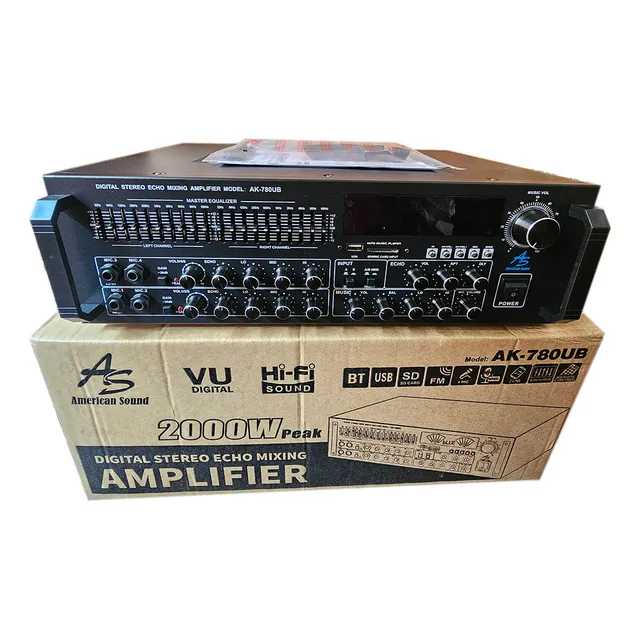 Amplificador Estéreo American Sound Ak780ub 8 Transistores