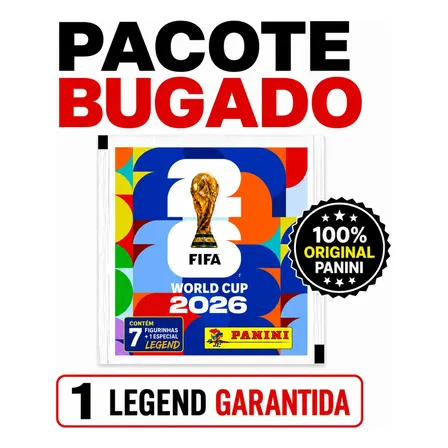 Pacote Bugado Figurinha Legend Garantida Copa Do Mundo 2026 Figurinha Legend Album Copa Do Mundo 2026