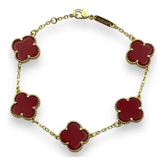 Pulsera Alhambra De Acero Inoxidable + Guarda Polvo
