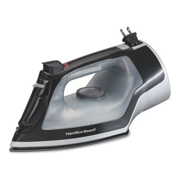 Plancha Ropa Cordon Retractil Vapor Hamilton Beach 14289 Color Negro