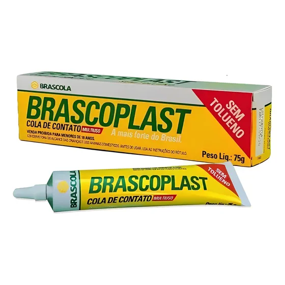 Cola De Contato Adesivo Sapateiro Brascoplast Multiuso Sem Tolueno 75g Imagen - 1/6