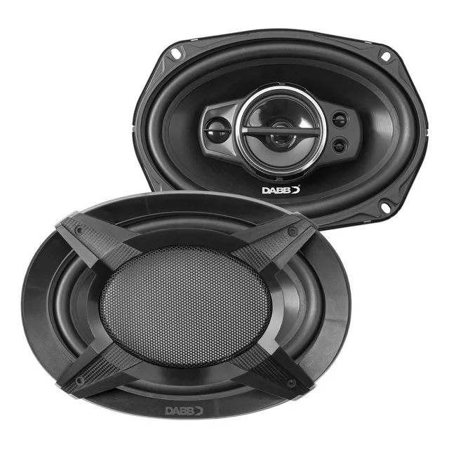 Juego de 2 Bocinas 6x9'' Dabb Dab-0304 Color Negro