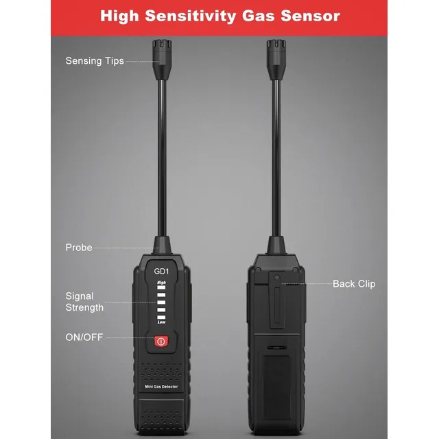 Detector Fuga Gas Gasolina, Tolueno, Querosen, Alcantarillad