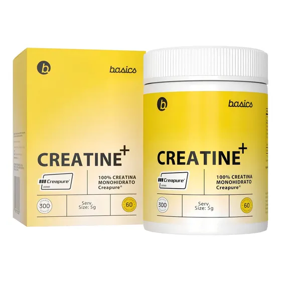 Creatina Creapure Basics Nutrition Monohidratada 100% Sin Sabor 300g | Cuotas sin interés