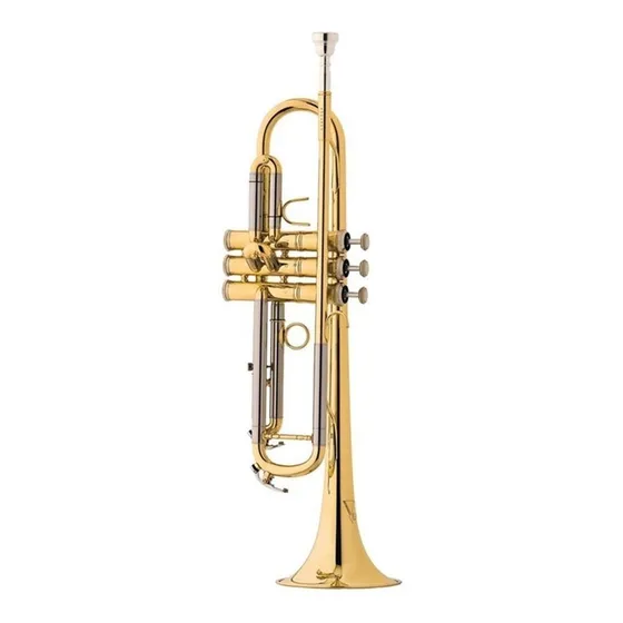 Trompete Eagle Tr504 L Laqueado Profissional Tr 504 + Estojo
