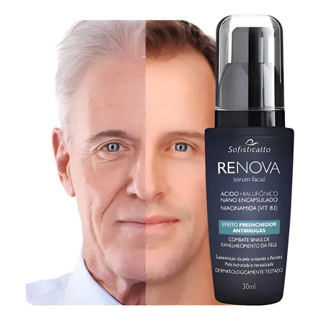 Creme Anti-rugas Masculino Ácido Hialurônico Niacinamida