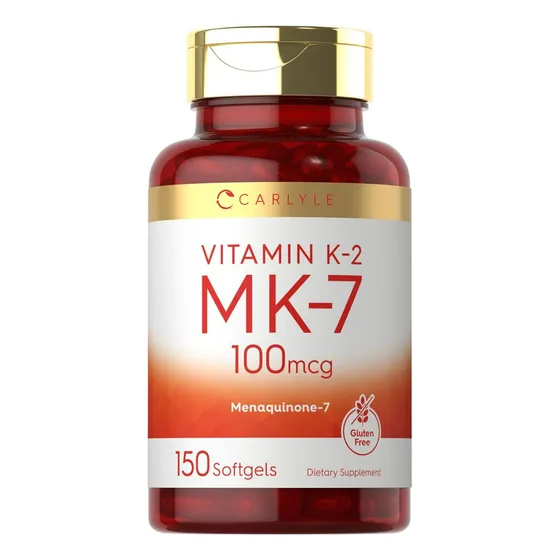Suplemento Carlyle K2 Mk7 100 Mcg 150 Cápsulas Blandas