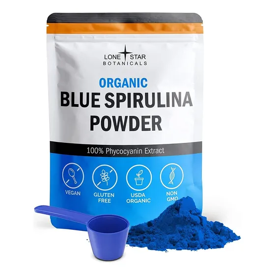 Blue Spirulina Polvo Ultra Pura Organic Natural 30g 1000mg