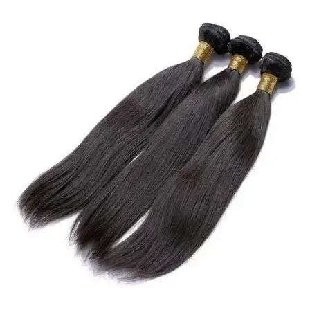 Cabelo Humano Natural Em Tela 50cm 100g Castanho