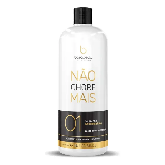 Shampoo Antirresíduos Limpeza Não Chore Mais Borabella 1l
