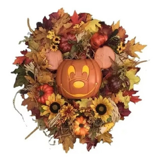 Otoño Halloween Mickey Mouse Calabaza Guirnalda Decoración Otoño Halloween Mickey Mouse Calabaza Guirnalda Decoración