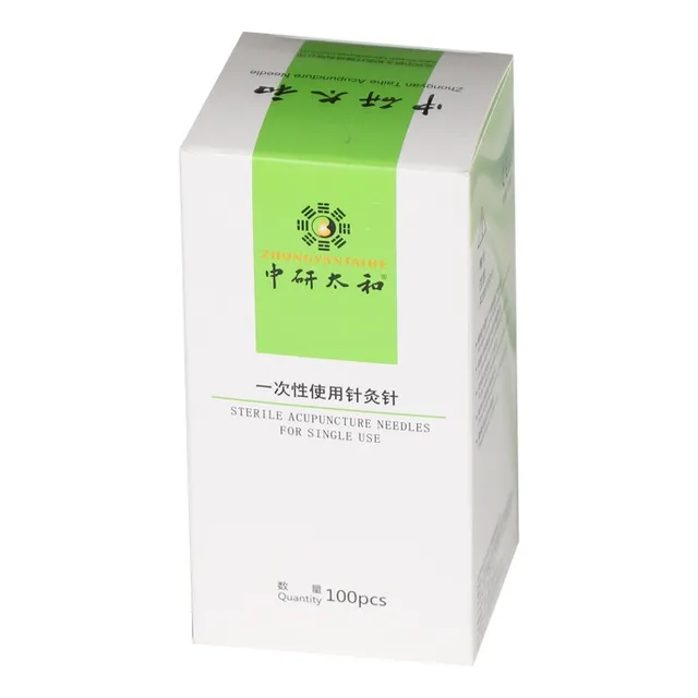 Agujas Acupuntura Zhongyan 0,30 X 40mm. Caja 100 Unidades