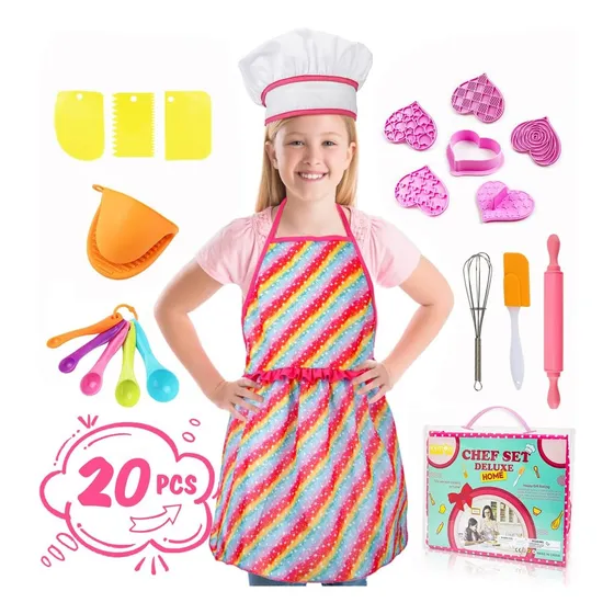 Juego De Reposteria Para Niñas. Set De Cocina Real