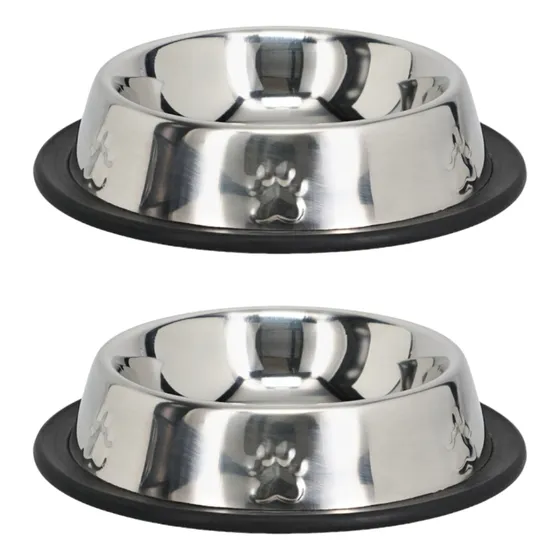 Gkc 2 Comederos Acero Inoxidable Para Perros Pequeños Y Gato