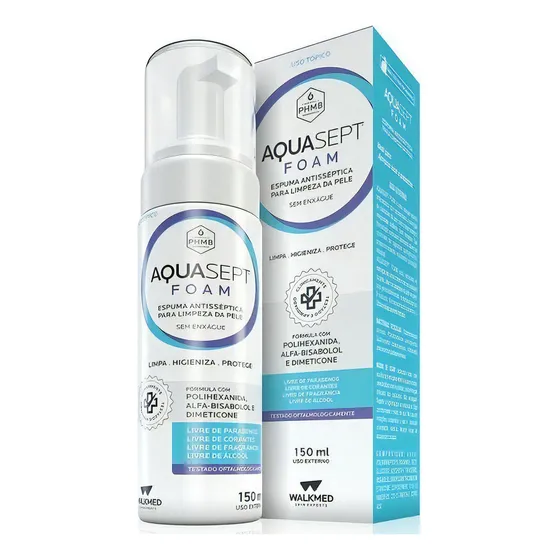Aquasept Foam Com Polihexanida 150ml - Walkmed