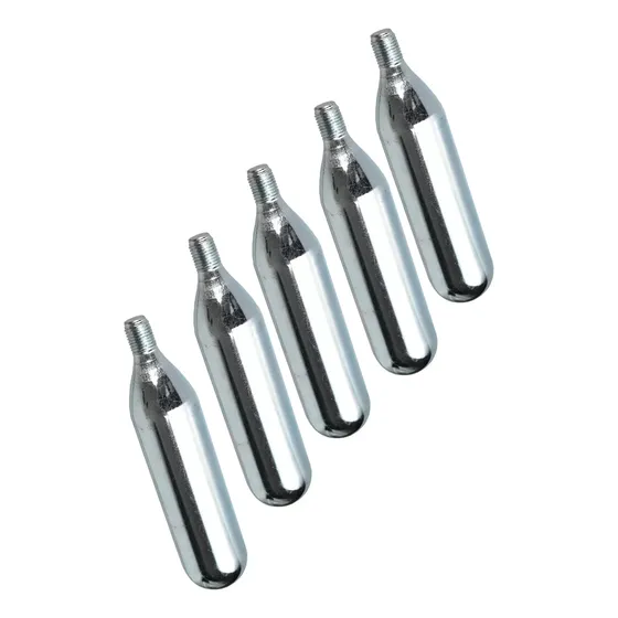 5x Capsula Co2 16g Com Rosca Chopeira Cilindro Alimentício