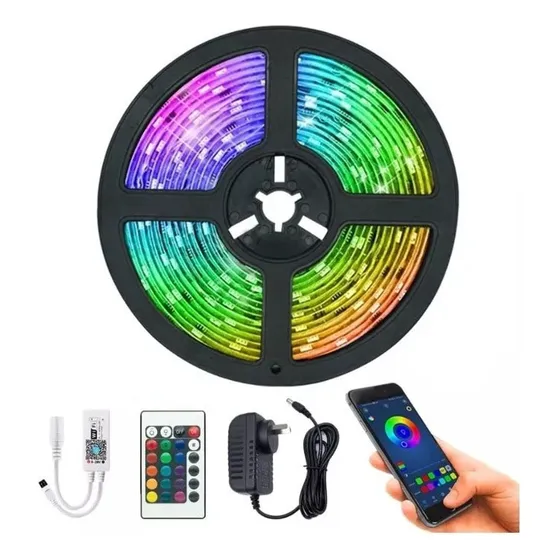 Tira Cinta Luz Led Wifi Gamer Musica Google Alexa 15 Metros!