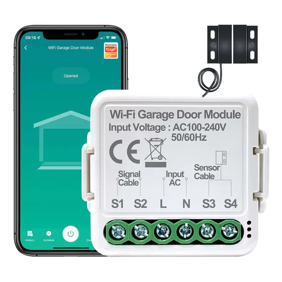 Control De Apertura Garaje Inalambrico Wifi Tuya App Alexa