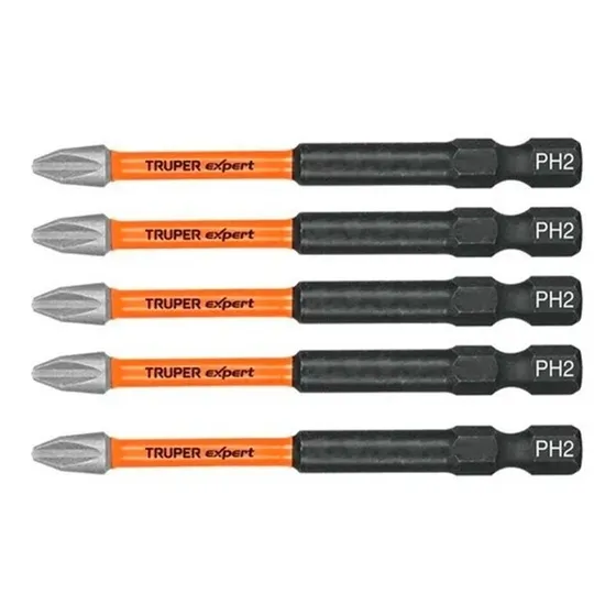5 Puntas (punteras) De Impacto Ph2 De 3 Pulgadas Truper