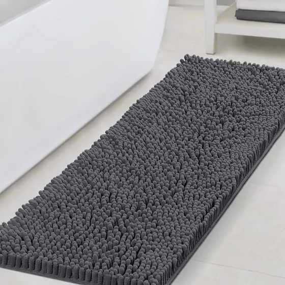 Alfombra Baño Tapete Para Antideslizante Chenilla Lujo Extra