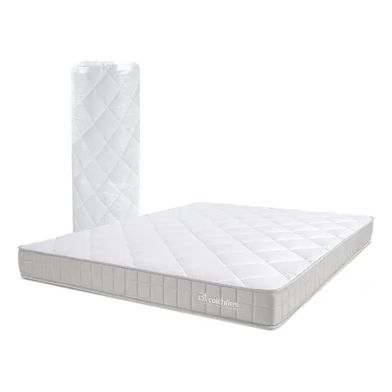 Colchão Queen Ortopédico D33 Vácuo 158x198x17cm Bf Colchões