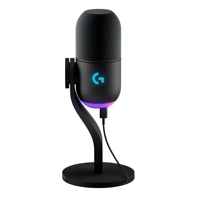 Microfono Gamer Logitech Blue Yeti Gx Black Usb Rgb