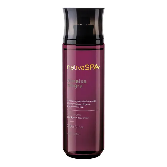 Colonia Splash Nativa Spa Ciruela negra 200 ml O Boticario