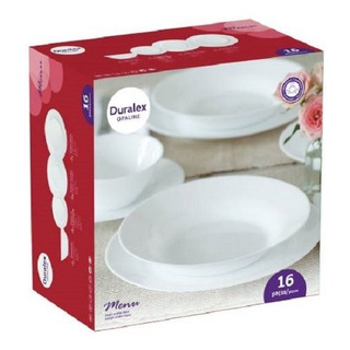 Aparelho De Jantar Duralex Menu. 16 Peças Nadir 5571 Aparelho De Jantar Duralex Menu. 16 Peças Nadir 5571