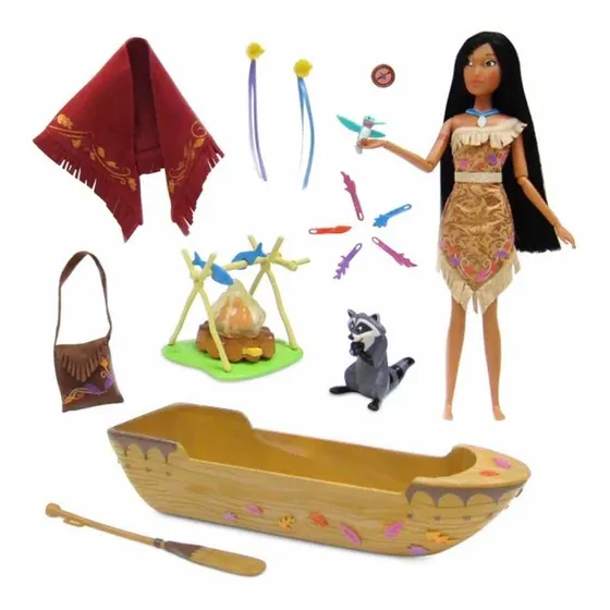 Pocahontas Play Set Muñeca Aventura Río Disney Store