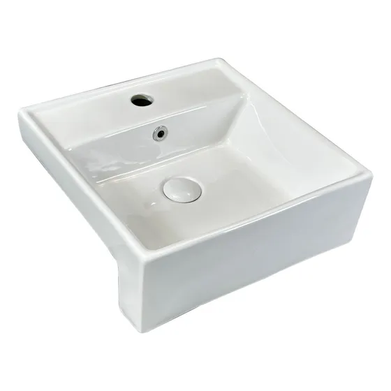 Inowar Tina esmaltada Nahi cor branco acabamento louça 41cm x 41cm