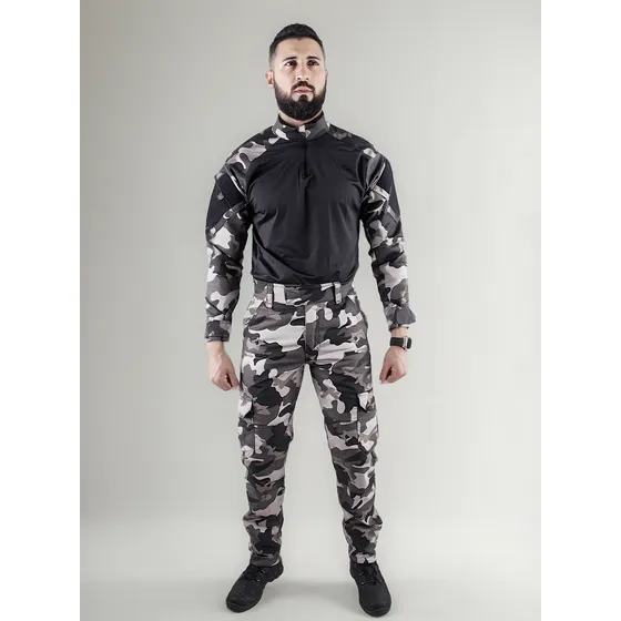 Farda Choque Black Militar Airsoft Reforçada Dragon Tática