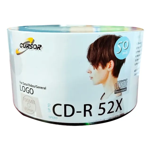 Cd-r 52x700 Mb Logo 50 Unid C/u Cursor Envíogratisx4 Unid