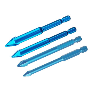 4x Brocas Para Azulejos, Vástago Hexagonal, Juego De 4x Brocas Para Azulejos, Vástago Hexagonal, Juego De