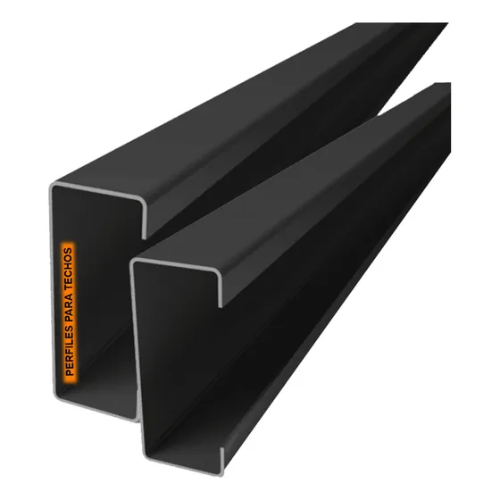 Perfil C 120 X 50 X 2.00 X 7.00 Metros De Largo Negro