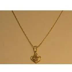 Cadena Y Colgante Oro 18 Ktes Rosa De Francia Completa