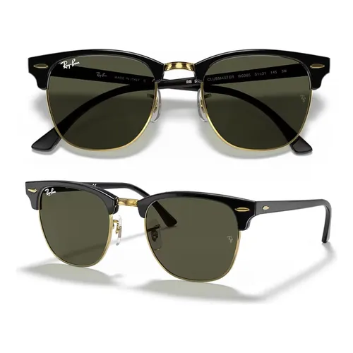 Óculos De Sol - Ray-ban - Clubmaster - Rb3016 W0365 55 Cor Da
