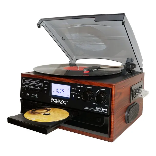 Boytone Bt-22m, Tocadiscos Con Bluetooth, Am/fm
