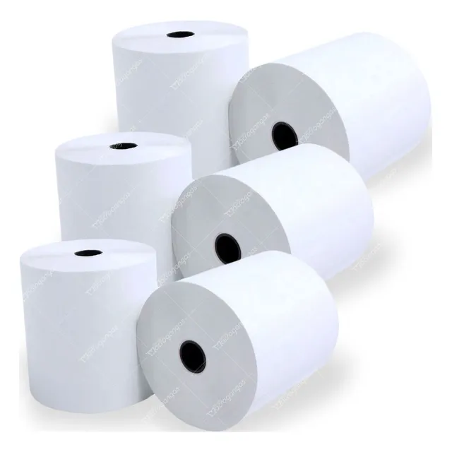 Papel Térmico 80mm Pos Registradora 80x60 Pack X6 Rollos