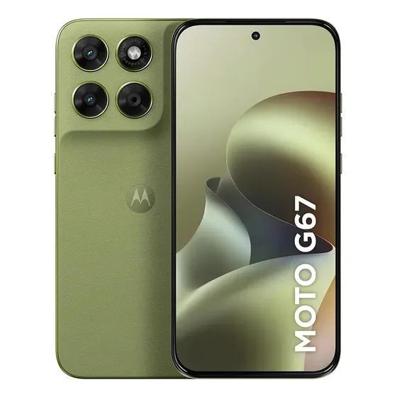 Smartphone Motorola Moto G67 5g - 256gb 4gb Ram + 8gb Ram Boost, Camera 50mp Sony Lytia 600, Tela 1.5k Extreme Amoled 120hz, Ultrarresistente - Verde Claro