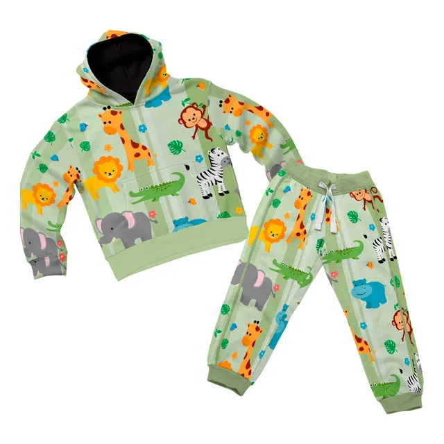 Conjunto Infantil De Moletom Quentinho Personagens Incrivéis
